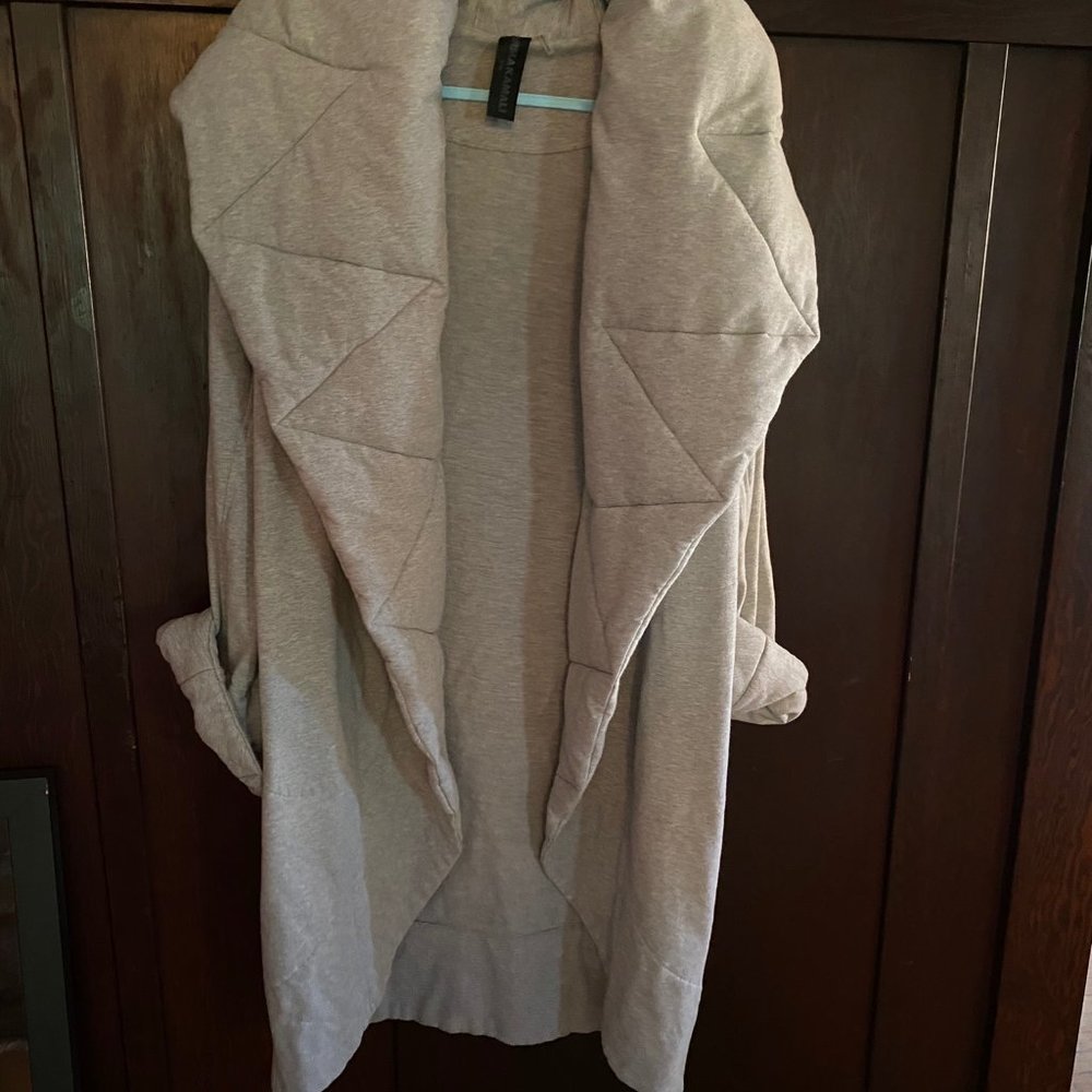 Norma Kamaii Quilted  Shawl Collar Coat